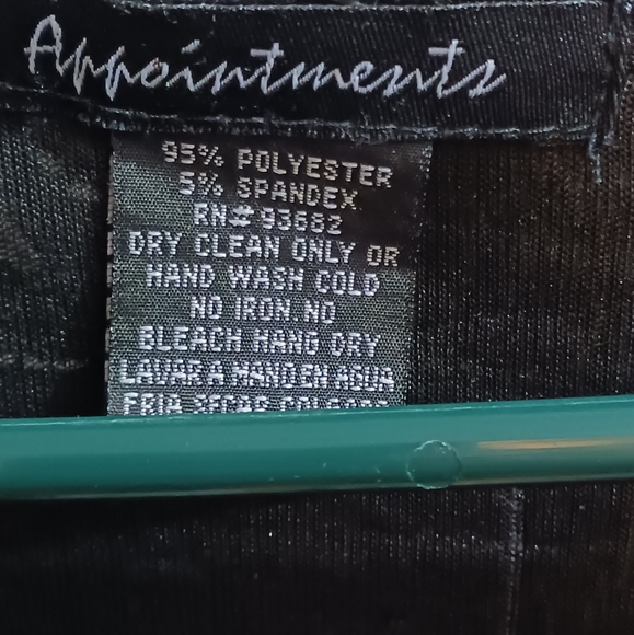 Appointments 3X black and white blouse - Picture 3 of 4